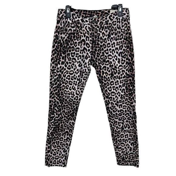 Rag and Bone snow leopard boyfriend jeans size 26 - Picture 1 of 10